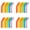 24PCS, variant on 12PC FoodGrade Silicone Straw Tips,Multicolor Silicone Flex Elbow,Straw Replacement Tip for Stainless Steel Metal,Glass Straw