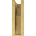 thumbnail image 4 of 4"W x 8"D x 12"H Classic Crestline Rough Cedar Woodgrain TimberThane Corbel, Primed Tan, 4 of 6