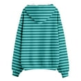 thumbnail image 3 of Women's Hooded Zippered Drawstring Waist Long Sleeved Comfortable Outdoor Sports Sweatshirt for Everyday Use, 3 of 4