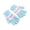 Light blue, variant on Adult Striped Color Block Winter Gloves Soft Warm Full Finger Thermal Gloves Elastic Cuff Warm Cold Weather Gloves for Daily Walking Playing Outdoor Blue One Size