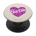 thumbnail image 1 of PopSockets PopGrip estándar con forma de corazón de leopardo rosa de Barbie, 1 of 6