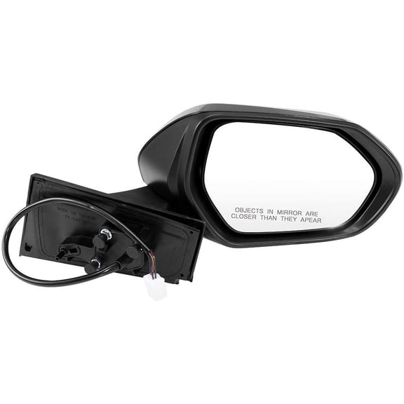 CCIYU Side View Mirror Passenger Side Door Mirror fit for 2016-2018 For Toyota Prius Black Power Heated Manual Folding Power Adjustment