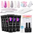 thumbnail image 1 of 6 Colors Nail Gel Set with Nail Lamp UV LED Nail Gel Set Nail Art Start Kit Manicure Tools Set Salon Nail Tool Kit, 1 of 8