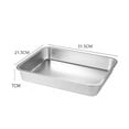 thumbnail image 5 of TELOLY Stainless Steel Cat Litter Box,Stainless Steel Material Small Litter Box,Keeps Food Fresh and Hygienic Steel Litter Box,32*22*7CM, 5 of 5