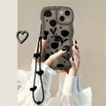 thumbnail image 2 of for iPhone 14 Pro Case with Charm Chain Flower Floral Cute Phone Case,Matte Clear Protective Phone Case with Love Heart Wrist Bracelet Shockproof for iPhone 14 Pro Case 6.1'', 2 of 6