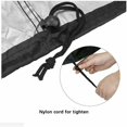 thumbnail image 5 of Funda para silla colgante de huevo con cremallera, resistente al agua, antipolvo, funda para muebles de jardín, para columpio de mimbre para exteriores (190 cm x 115 cm, negro) TUNC Sencillez, 5 of 5