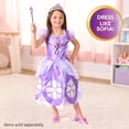 thumbnail image 2 of Disney Jr. Sofia the First Royal Accessory Set, Kids Dress-Up Accessories with Tiara, Wand, Play Shoes, Tote Bag, Bracelet and 2 Charms, Ages 3+, 2 of 7