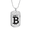Military Chain (Gold), variant on Bitcoin Crown Crypto Dog Tag Necklace Stainless Steel 24" Chain Silver Tone or Gold Tone
