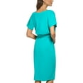 thumbnail image 2 of Kensie Womens Blouson Split Wrap Dress, 2 of 2