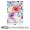 thumbnail image 4 of Fenyluxe Flower Pattern Print Throw Blanket for Bed Couch Car - Super Soft Blanket Gift for All Seasons - Kids and Adults 50x60in, 4 of 6