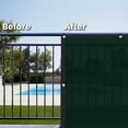 thumbnail image 5 of LOVE STORY Custom Size 4'x38' Dark Green Fence Privacy Screen Heavy Duty Mesh Windscreen Cover for Patio Garden (Customized), 5 of 6