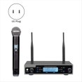 thumbnail image 2 of Professional Dynamic Handheld Microphone with Receiver One-to-Two Mic Stage Singing KTV Audio Karaoke System US Plug,2 * Microphone 1 * Receiver,Black, 2 of 6
