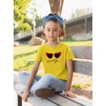 thumbnail image 2 of Retro Red Heart Sunglasses T-Shirt Juniors -Image by Shutterstock,  Small, 2 of 4