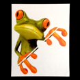 thumbnail image 5 of 5 uds 3D lindo Peep Frog pegatinas divertidas para coche camión ventana vinilo calcomanía gráficos Auto Rojo Verde, 5 of 5