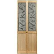 AWC 507 Lilies Glass Bifold Door