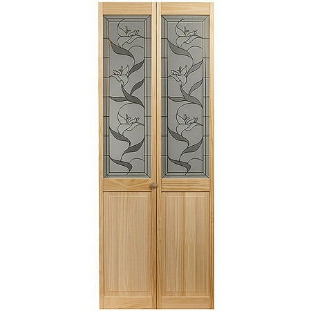 AWC 507 Lilies Glass Bifold Door