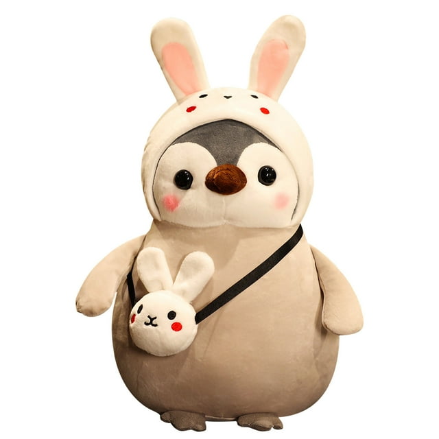 Muñeco pingüino de 25cm, juguetes de peluche, muñecos relajantes, muñecos bonitos para dormir con caja de regalo Wmkox8yii HAHFKSH1370