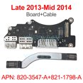 thumbnail image 1 of Original Laptop I/O USB SD Card Reader Board For MacBook Pro Retina 15" A1398 Usb io board 2012 2013 2014 2015 Years 2014 Board w Cable, 1 of 6