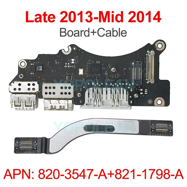 Original Laptop I/O USB SD Card Reader Board For MacBook Pro Retina 15" A1398 Usb io board 2012 2013 2014 2015 Years 2014 Board w Cable
