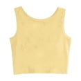 thumbnail image 4 of Bibifish Womens Tank Tops Scoop Neck Wide Strap Cropped Loose Fit Camisoles Summer Breathable Sleeveless Shirts, 4 of 5