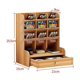 thumbnail image 4 of Portalápices multifuncional CHAO para oficina caja de madera almacenamiento escritorio color madera, 4 of 4