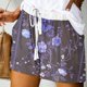 thumbnail image 4 of Mujeres Pantalones Cortos con Bolsillos Impresos Detalle Vendaje, Casual Y Suelto Ajuste Pantalones Cortos de las Mujeres para el Verano, 4 of 5
