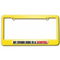 thumbnail image 1 of My Other Ride Is A Scooter License Plate Tag Frame, Multiple Colors, 1 of 1