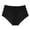 Black, variant on MEICHEN Women's High Waisted Elastic Breathable Comfortable Briefs Solid Sheer Sexy Mesh Panties Seamless Underwear