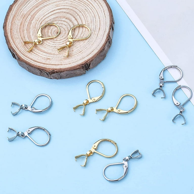 20pcs Stainless Steel French Earring Hooks Leverback Ear Wires
