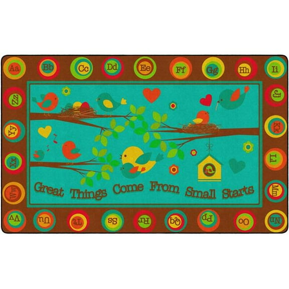 Flagship Carpets FE287-44A 7 ft. 6 x 12 ft. Great Things Come from Small Starts Rug - Rectangle