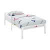 Your Zone Kids' Metal Platform Bed Frame, Twin Size, White