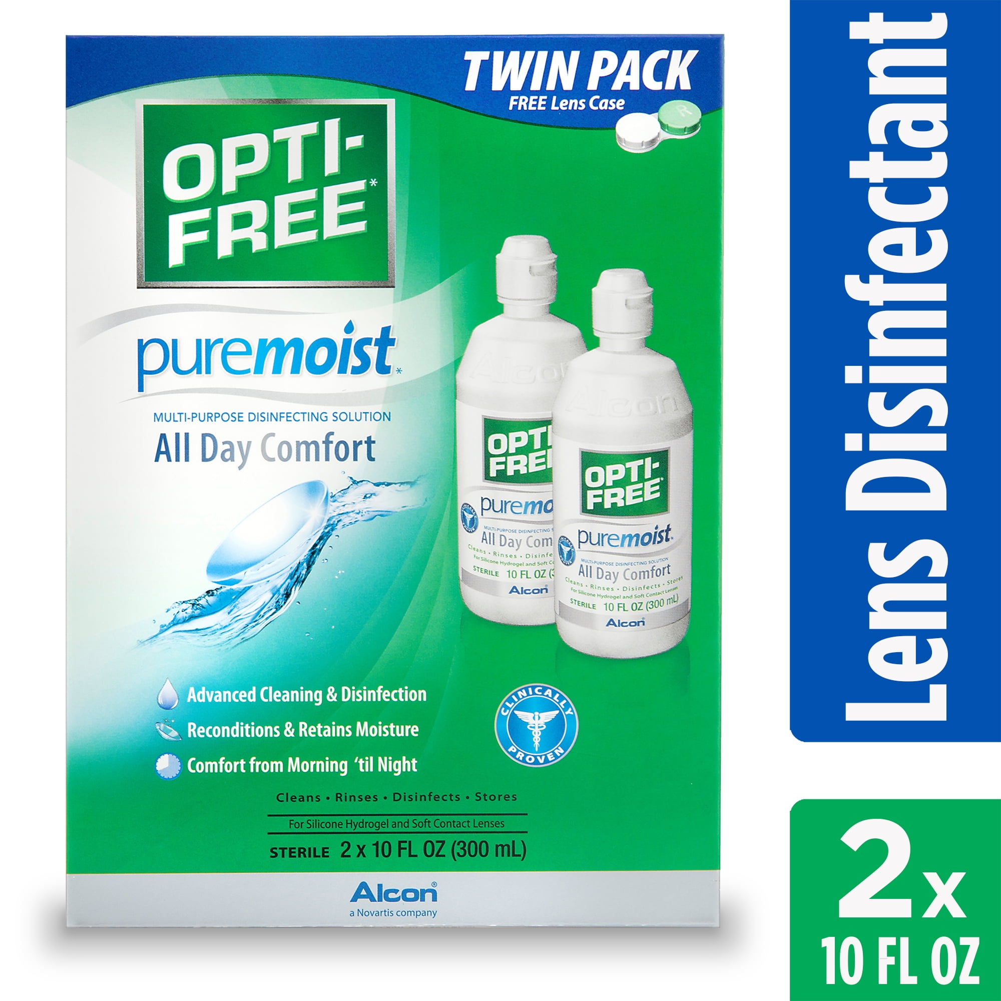 Opti Free Puremoist Multipurpose Contact Lens Disinfecting Solution 10