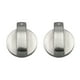 thumbnail image 1 of Injueey 2 uds. De perillas de Control de estufa de plateadas universales de Metal de 6/8mm, adaptadores, interruptor de horno, cerraduras de Control Hardware 8 NO1 Injueey HA4054-01, 1 of 6