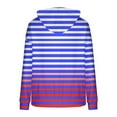 thumbnail image 5 of Under 10 dollars! Womens Hoodies Fall Fashion Retro Sweatshirts Long Sleeve Striped Pullover with Kangaroo Pockets, 5 of 5