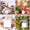thumbnail image 4 of White 100 PCS Gift Tags with 100 Feet Natural Jute Twine,Square Kraft Paper Label, 4 of 5