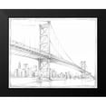 thumbnail image 2 of Harper, Ethan 14x12 Black Modern Framed Museum Art Print Titled - Suspension Bridge Study III, 2 of 5