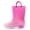 Pink, variant on Kids Pink Glitter Light up Rain Boot Size 11 Toddler Girl
