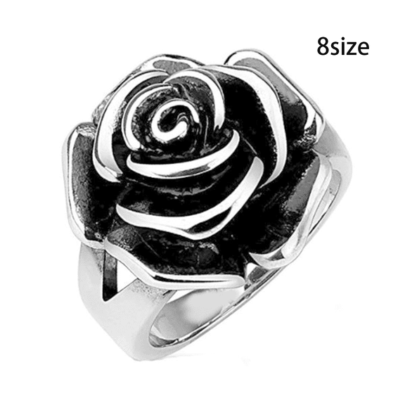 DESIGNICE Rings for Women Rose Engagement Rings for Women Suitable Promise Ring Size 8