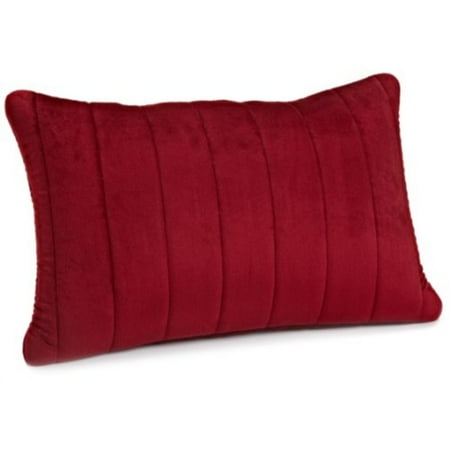 Brentwood Quilted Plush Memory Foam 13 By 18 Inch Pillow Red