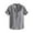hgg113-Gray, variant on Band Collar Linen Shirt Men Short Sleeve Half Button Gauze Tee Shirts Henley Neck Beach Hippie House Pullover Tops