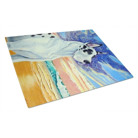 

Caroline s Treasures Great Dane Harlequin Dane at Sunset Glass Cutting Board Large