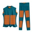 thumbnail image 2 of Gibobby Ropa interior deportivo hombre Camisas térmicas sin mangas para mujer Cuello redondo Forro polar Camisetas sin mangas térmicas Chaleco Tops de invierno Tops delgados（Azul， XXXXXXL), 2 of 5