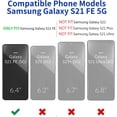 thumbnail image 2 of WWS-Defender Case for Samsung Galaxy S21 FE 5G, Galaxy S21 FE 5G Phone Case Heavy Duty Shockproof Dustproof 3 in 1 Rugged Protective Bumper Cover for S21 FE 5G Purple(Without Screen Protector), 2 of 4