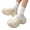 off-white, variant on Women’s Platform Wedge Slide Sandals Height Boosting Thick Sole Casual Summer Slippers