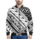 thumbnail image 3 of Chaqueta con cremallera maorí en blanco y negro para hombres y niños, sudadera de gran tamaño con estampado 3D, chaquetas bomber de manga larga para primavera y otoño, 3 of 5