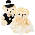 thumbnail image 5 of Healifty bear plush White Wedding Couples 2Pcs, 5 of 8