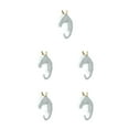 thumbnail image 1 of maskred Animal Head Coat Hook Easy Installation And Wide Application For In Organizing White gold (horse) 5Set, 1 of 6