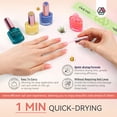 thumbnail image 5 of Saviland Jelly Nail Polish Kits with Quick Dry, Castor Oil & Vitamin E, Base-Top Coat, 5 of 8