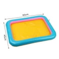 thumbnail image 5 of UDIYO Funny Kid Square Inflatable Elevated Large Sandbox Tray Castle Stacking Play Toy, 5 of 7