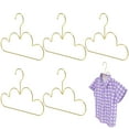 thumbnail image 2 of 5pcs Cloud Shape Metal Hangers for Kids Clothes Coats and Sweaters, 2 of 8
